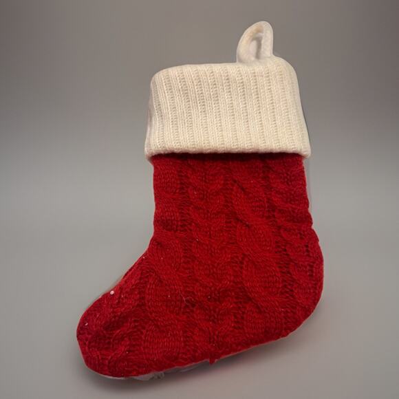 St. Nicholas Square Knit Monogram Mini Christmas Stocking Letter L - Picture 2 of 2